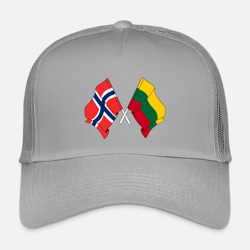Drapeau Norvège, drapeau Lituanie Casquette trucker enfant