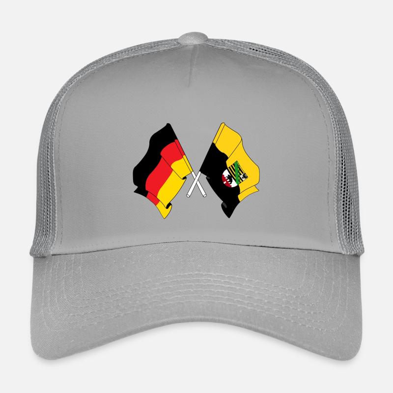Drapeau Allemagne, drapeau saxe-anhalt croisé Casquette trucker enfant