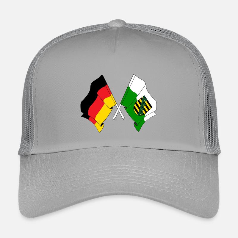 Flagge Deutschland, Sachsen Kinder Trucker-Cap