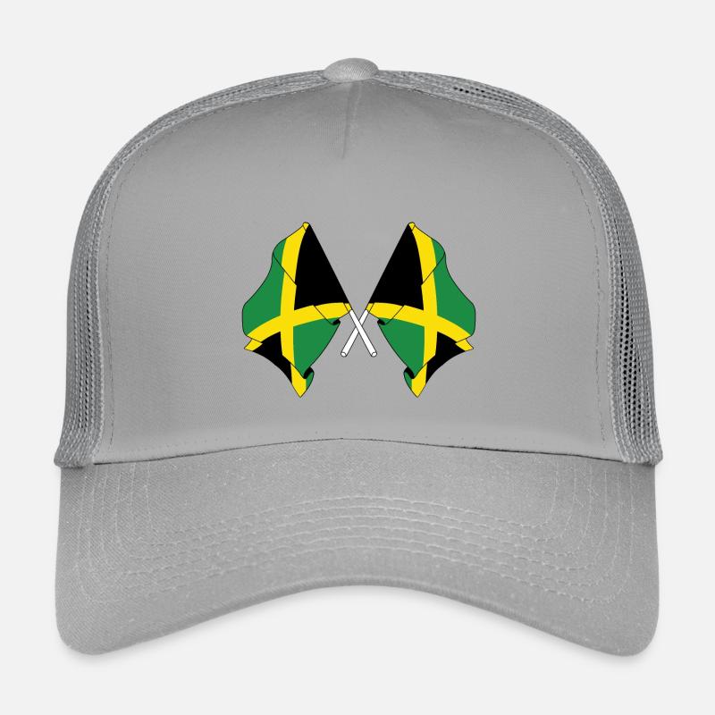 Deux drapeaux Jamaïque Casquette trucker enfant