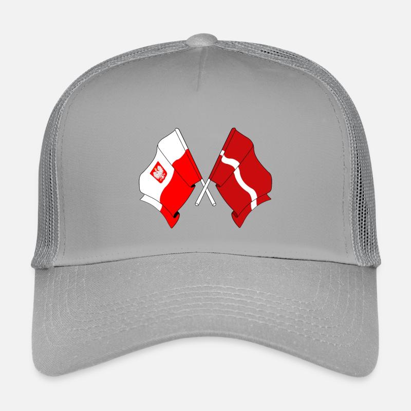 Drapeau de la Pologne, Lettonie Casquette trucker enfant