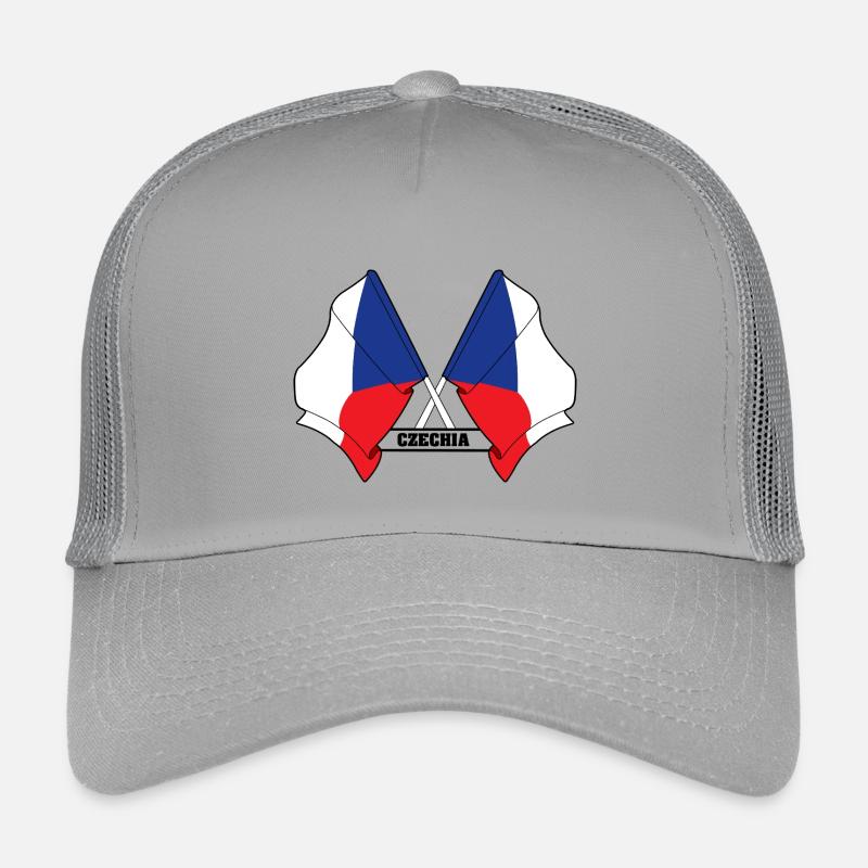 CZECH REPUBLIC – Crossed Flags Kids’ Trucker Cap