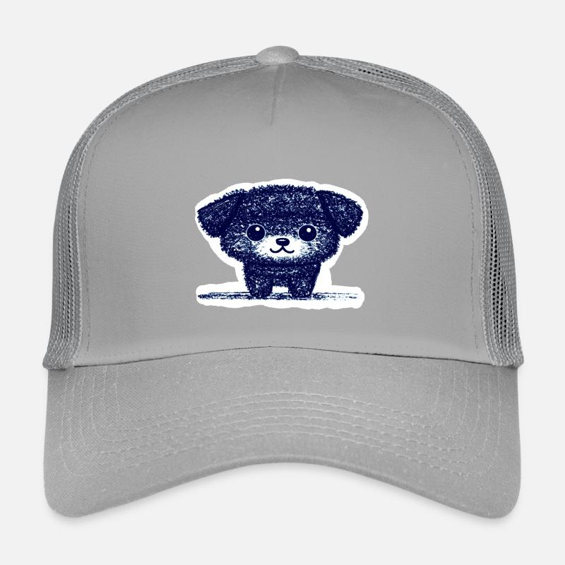 Tiny Puppy (Blue) Kids’ Trucker Cap