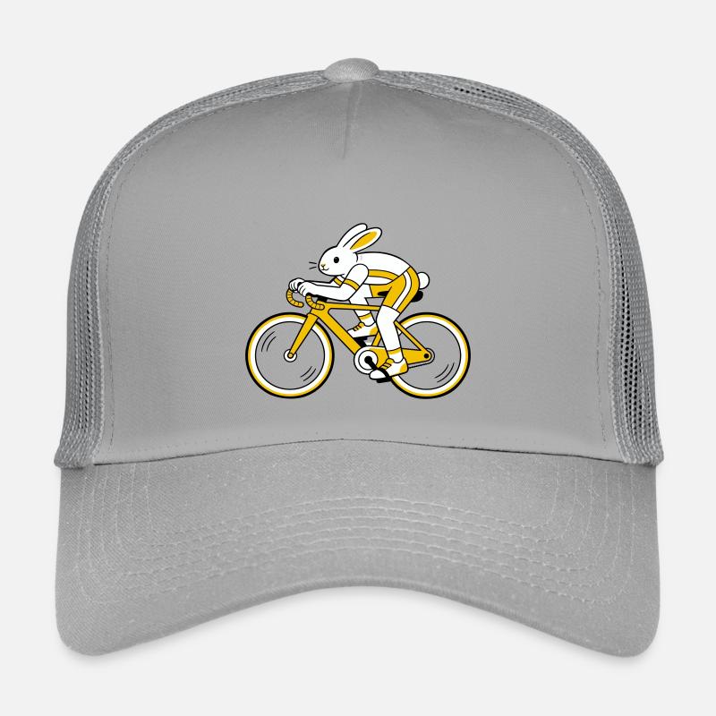 hare on a racing bike Kids’ Trucker Cap
