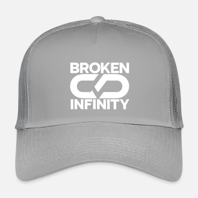 broken_infinity_white - Kinder Trucker-Cap - Hellgrau
