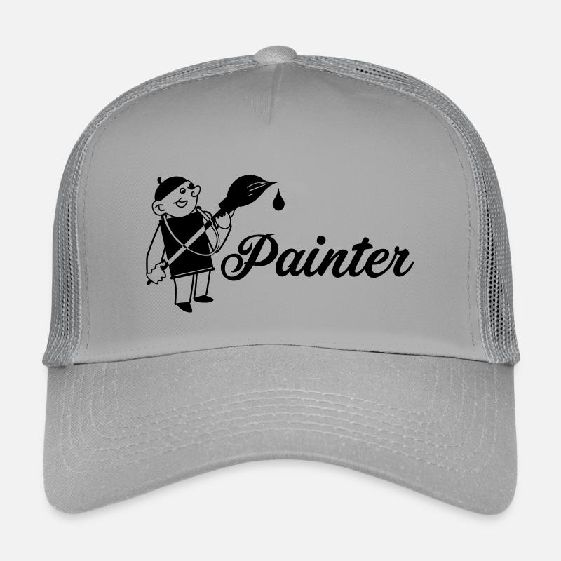 Maler mit Pinsel Text painter Kinder Trucker-Cap
