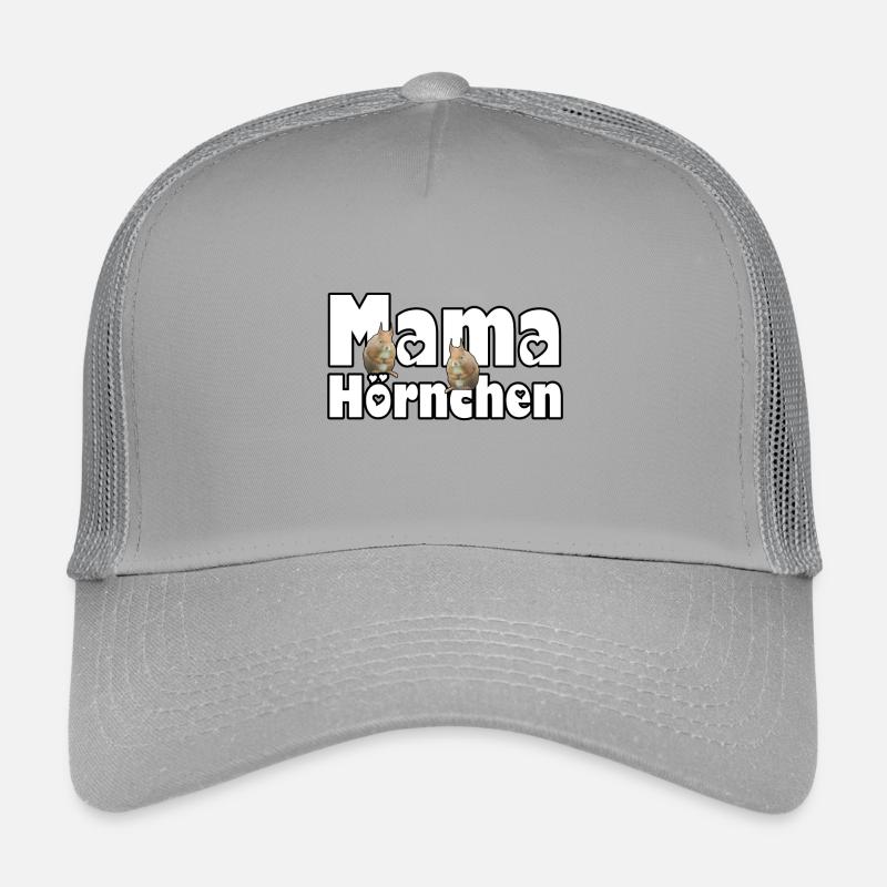 Mama Eichhörnchen Mutter Tier Muttertag Spruch - Kinder Trucker-Cap - Hellgrau