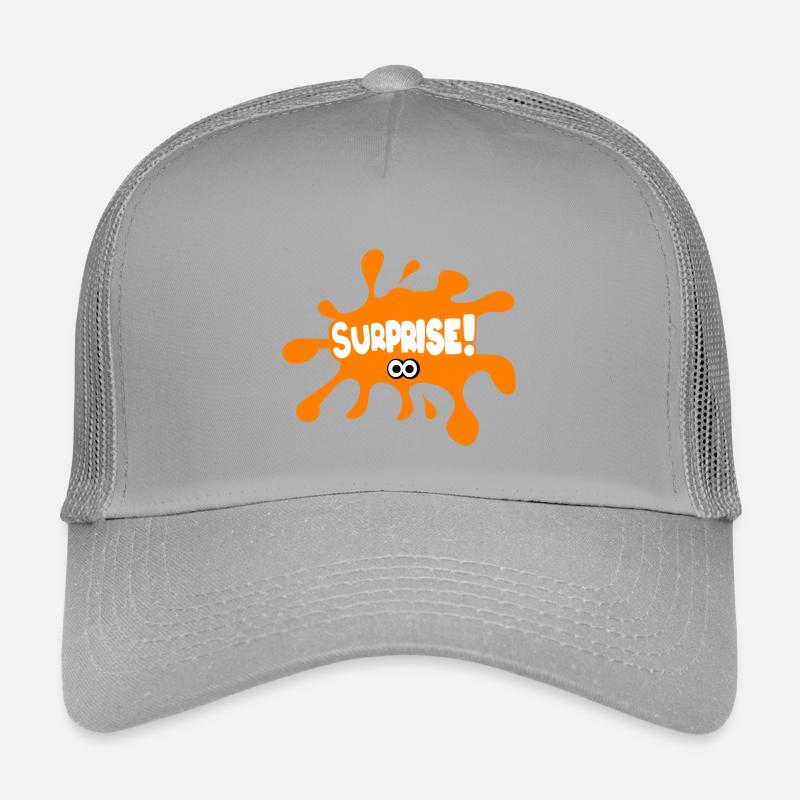 Überraschen! - Kinder Trucker-Cap - Hellgrau