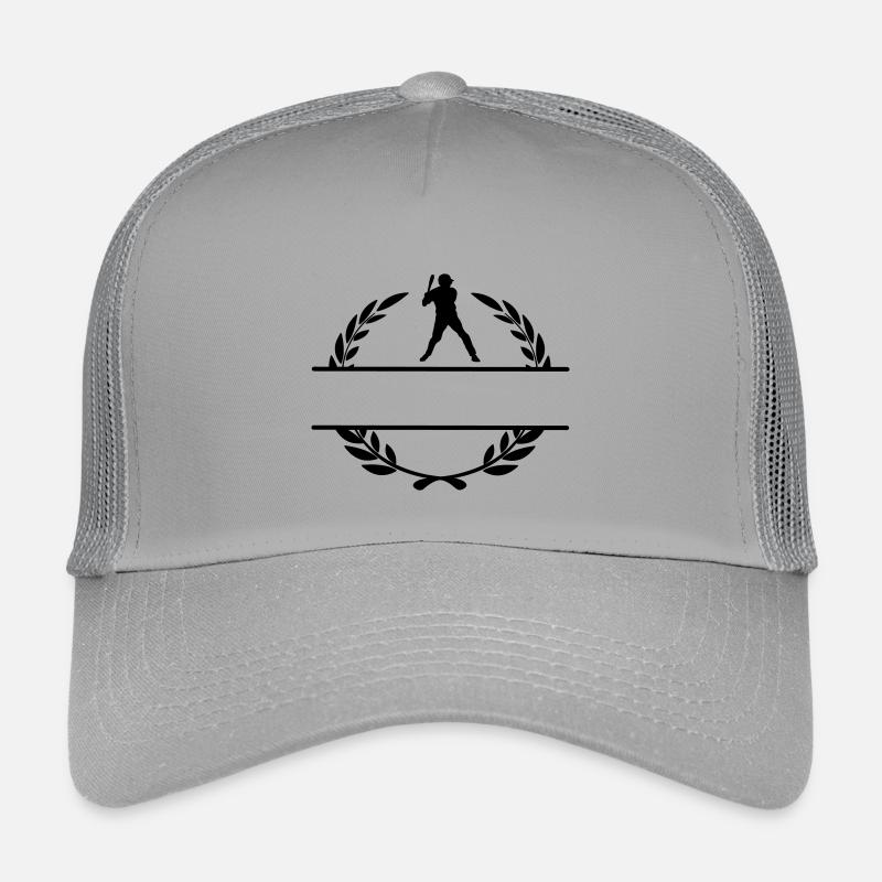 Baseball player ready to hit monogram Kids’ Trucker Cap