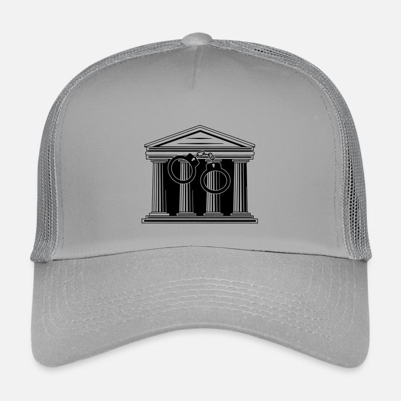 Menottes au tribunal Casquette trucker enfant