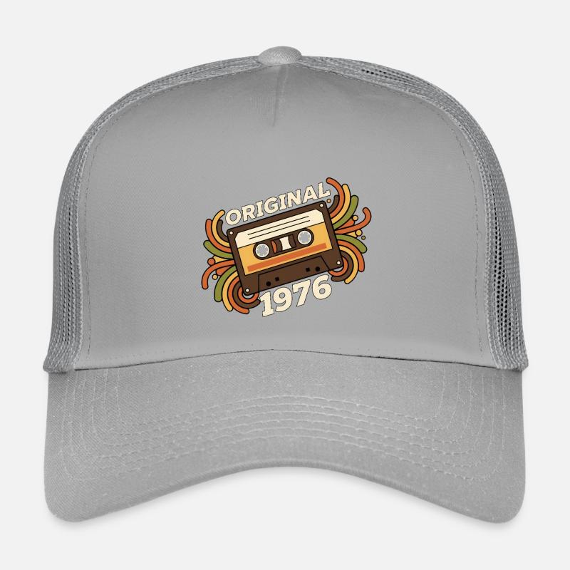 Original 1976 Kassette Retro Kinder Trucker-Cap