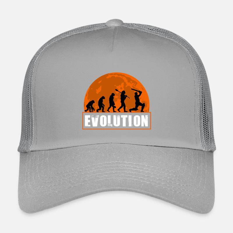 Cricket Evolution Batsman Funny Sports Player Gift Kids’ Trucker Cap