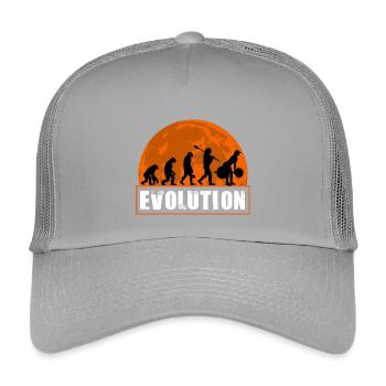 Fille d’entraînement de la salle de sport Evolution Fitness Lifting - Casquette trucker enfant - gris clair - Devant