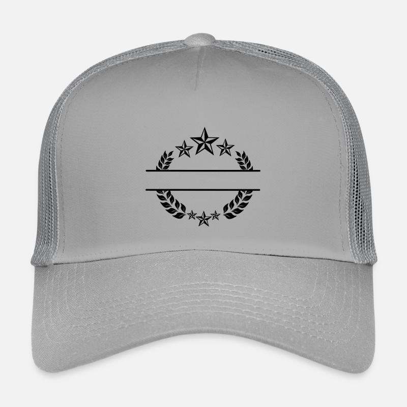 Laurel wreath monogram star Kids’ Trucker Cap