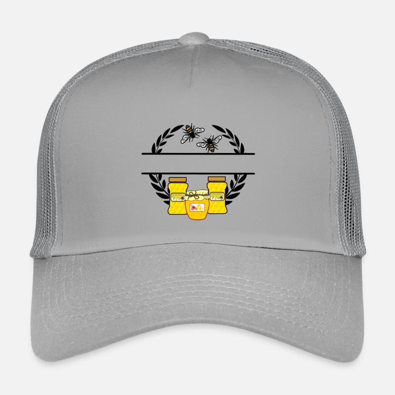 Bienenbanner mit Honiggläsern Kinder Trucker-Cap