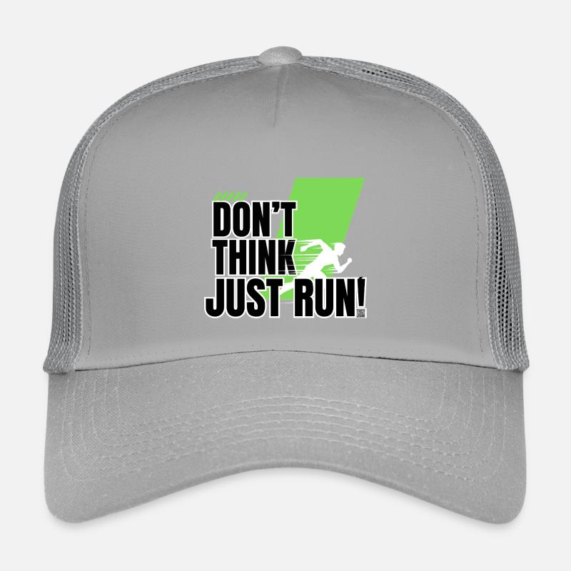 Don't think, just run! - Kids’ Trucker Cap - light grey