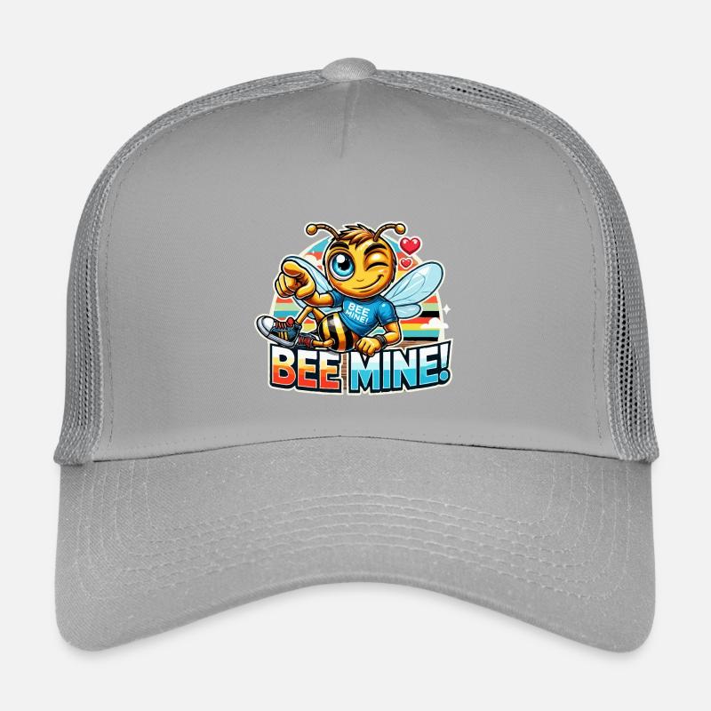 Bee Mine for men - Kids’ Trucker Cap - light grey