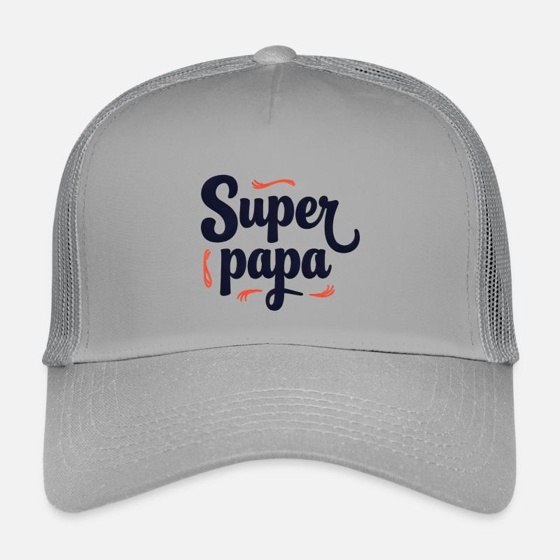 Super papa script couture Casquette trucker enfant