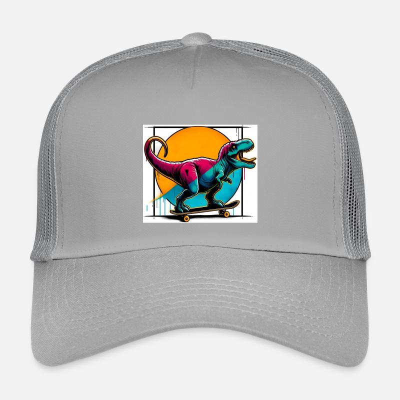 Dinosaur on Skateboard Kids’ Trucker Cap