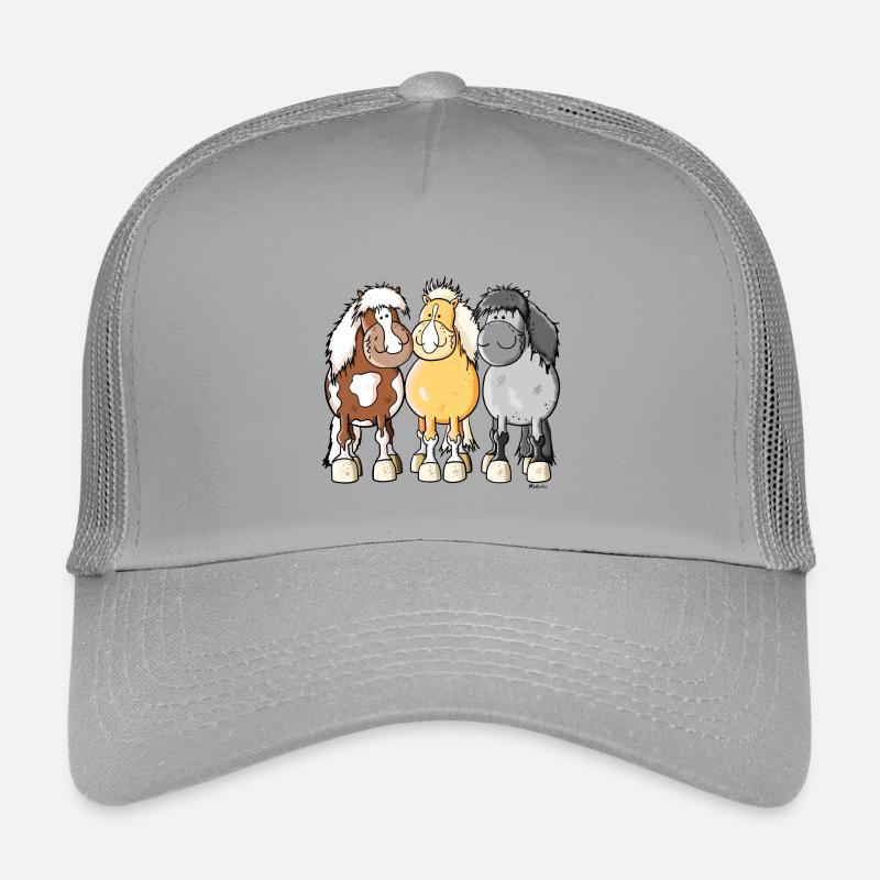 Shetty Trio - Kinder Trucker-Cap - Hellgrau