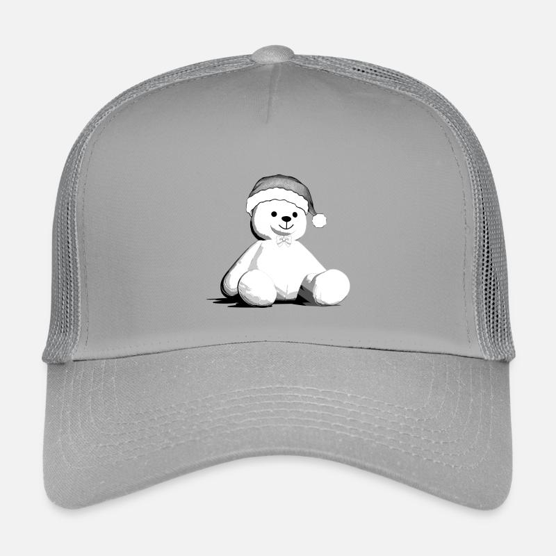 Bärchen - Kinder Trucker-Cap - Hellgrau