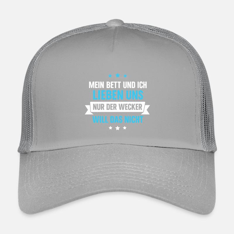 Mon lit et moi – seulement le réveil, pas Spruch Casquette trucker enfant