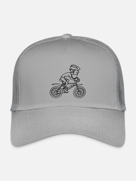 Fahrradfahrer - Kinder Trucker-Cap - Hellgrau
