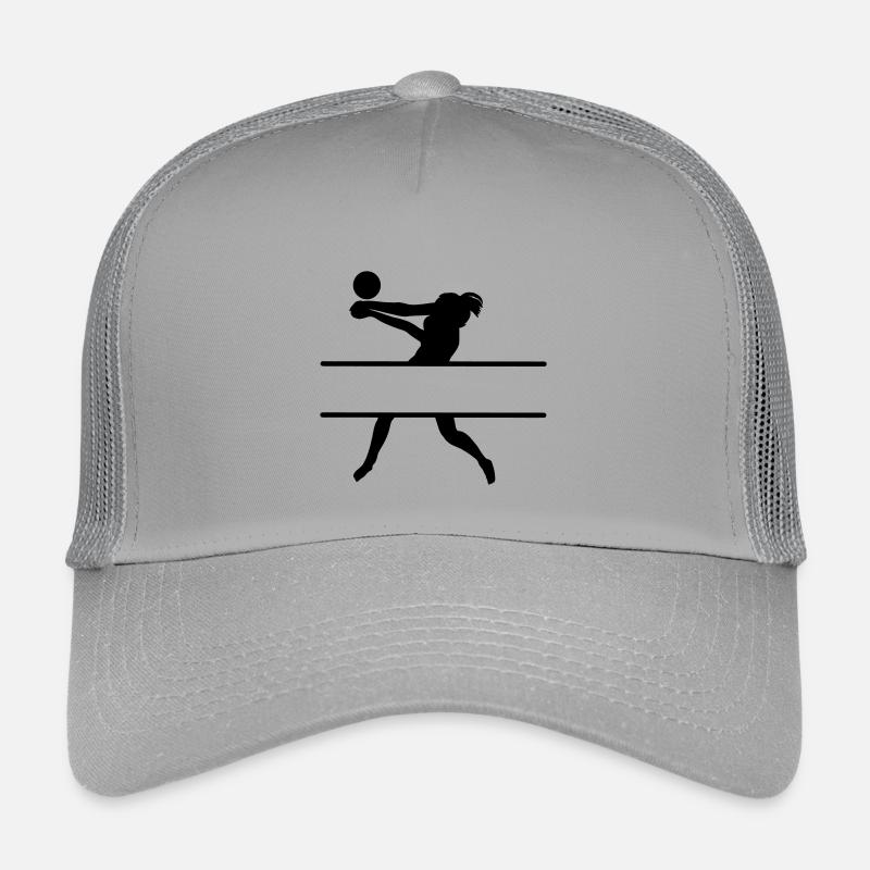 Schattenbild eines Volleyballspielers mit Spieler Kinder Trucker-Cap