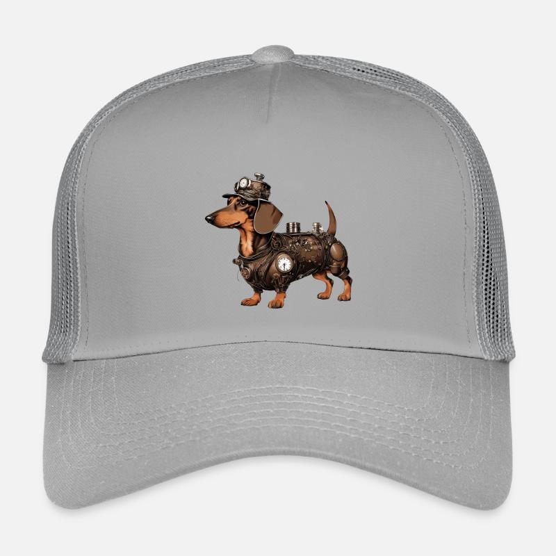 Le teckel Steampunk | Teckel Casquette trucker enfant