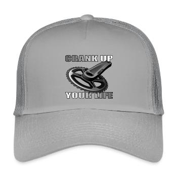 Crank Up Your Life design for bike lovers - Kids’ Trucker Cap - light grey - Front