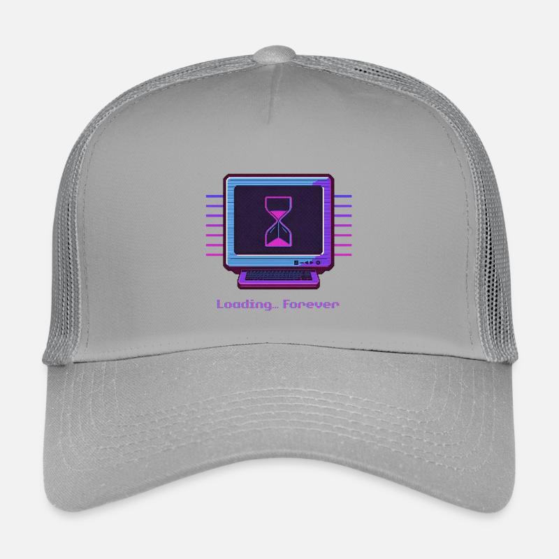 Forever Loading Retro PC Neon Design Kinder Trucker-Cap