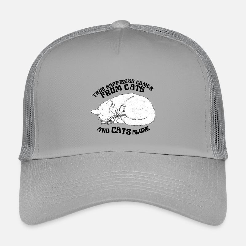 TRUE HAPPINESS COMES FROM CATS Kids’ Trucker Cap