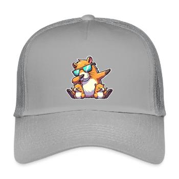 Capybara Papa - Kinder Trucker-Cap - Hellgrau - Vorne