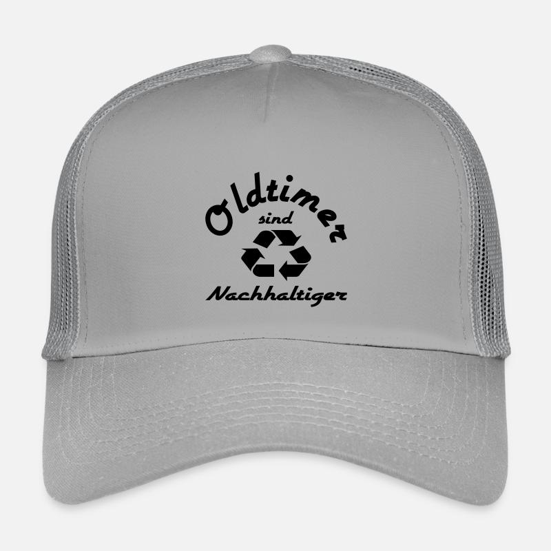 Oldtimer sind Nachhaltiger - Kinder Trucker-Cap - Hellgrau