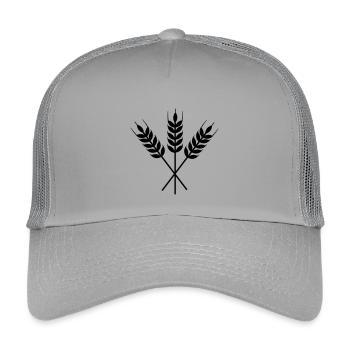 Drei Kornstiele - Kinder Trucker-Cap - Hellgrau - Vorne