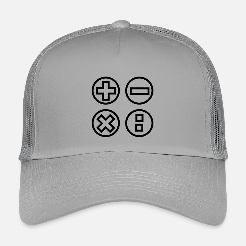 Logo mit vier Emblemen berechnen Schattenbild Kinder Trucker-Cap
