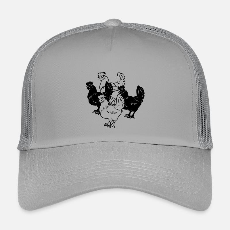 Hühner vier Stück Kinder Trucker-Cap