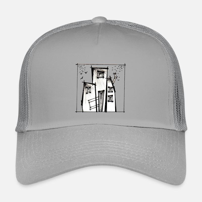Hütte - Kinder Trucker-Cap - Hellgrau