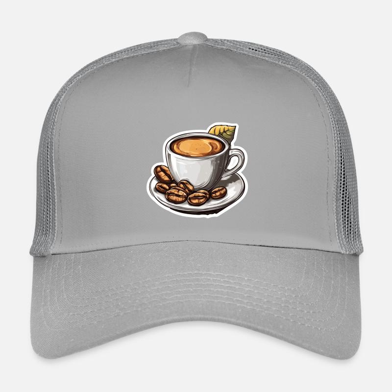 Kaffee - Kinder Trucker-Cap - Hellgrau