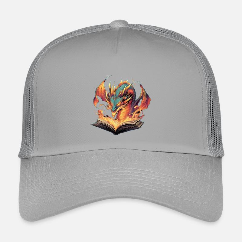 Dragon Book Transformation Fire Design Casquette trucker enfant