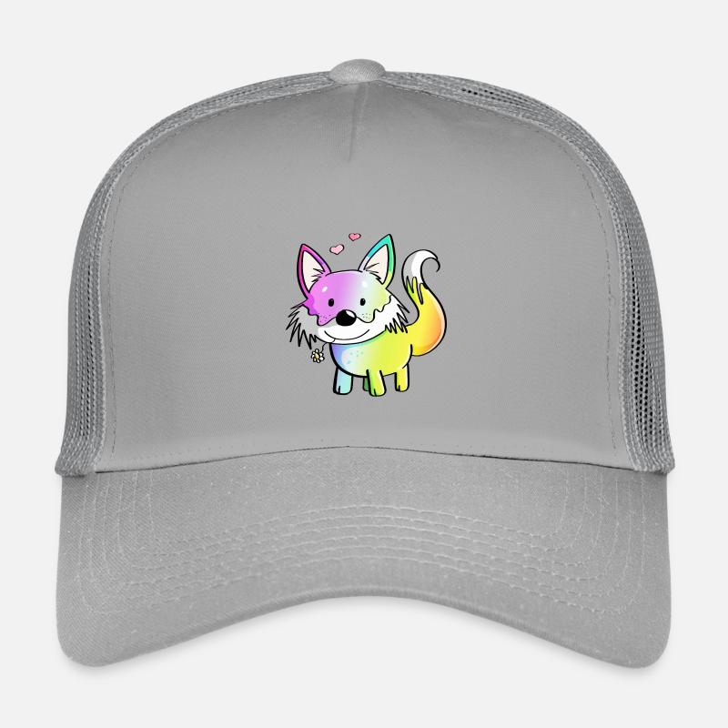 Fox rainbow - foxes - red fox - predator Kids’ Trucker Cap