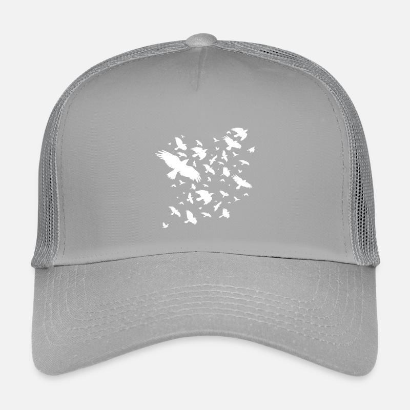 Vogelschwarm - Kinder Trucker-Cap - Hellgrau