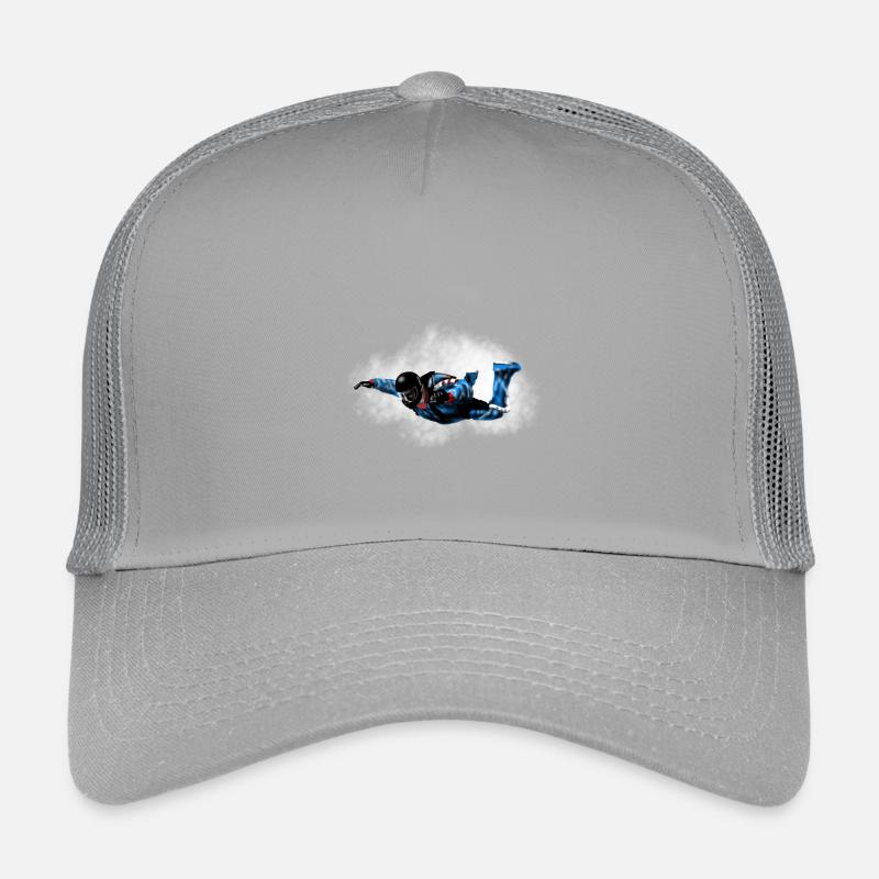 Skydiver - Kinder Trucker-Cap - Hellgrau