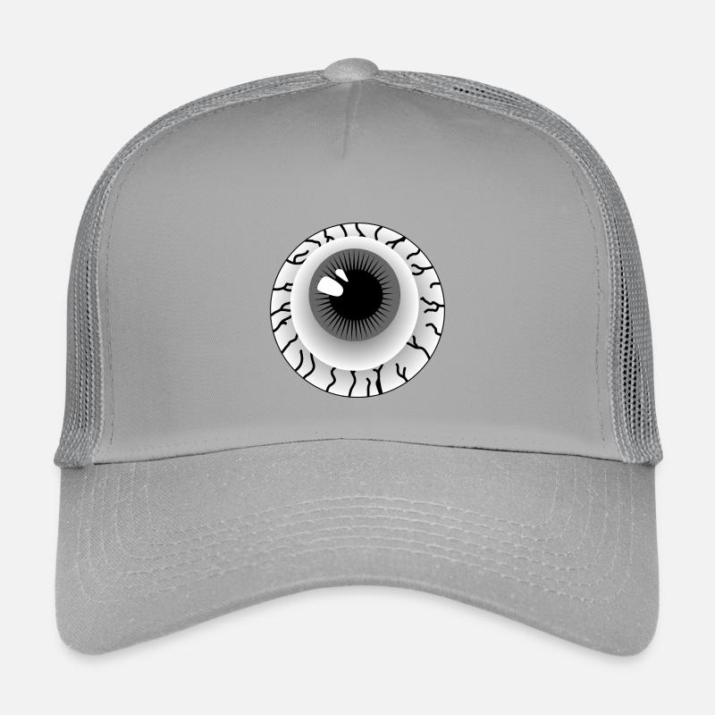 Globe oculaire gris Casquette trucker enfant