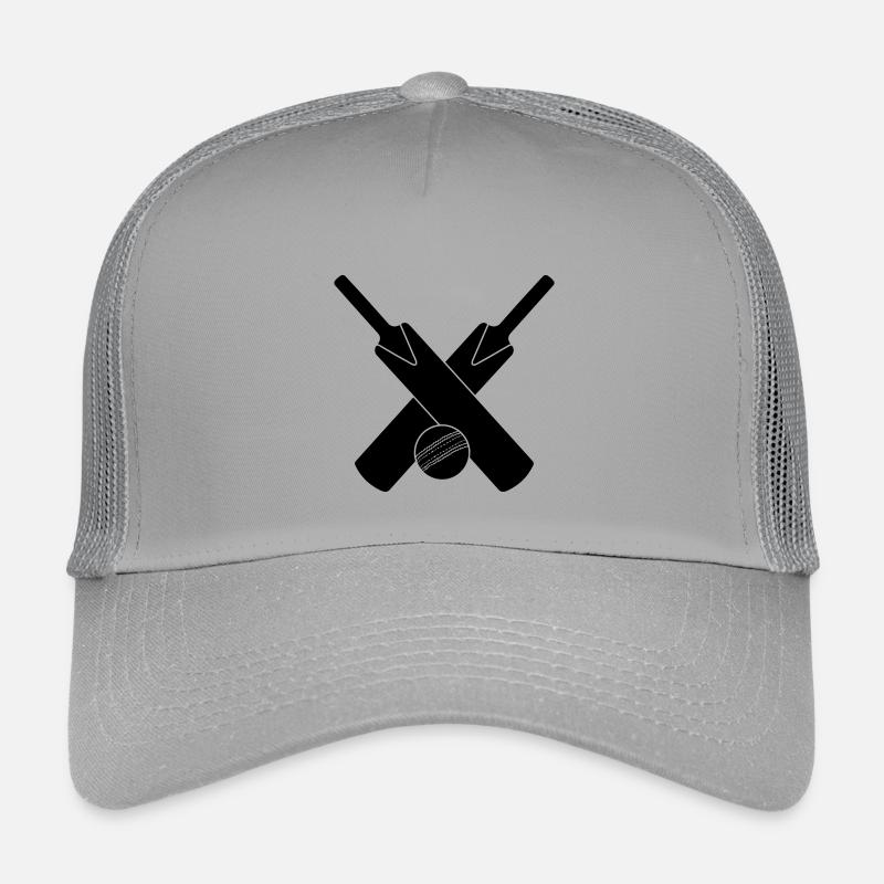 Logo de cricket avec batte et balle Casquette trucker enfant