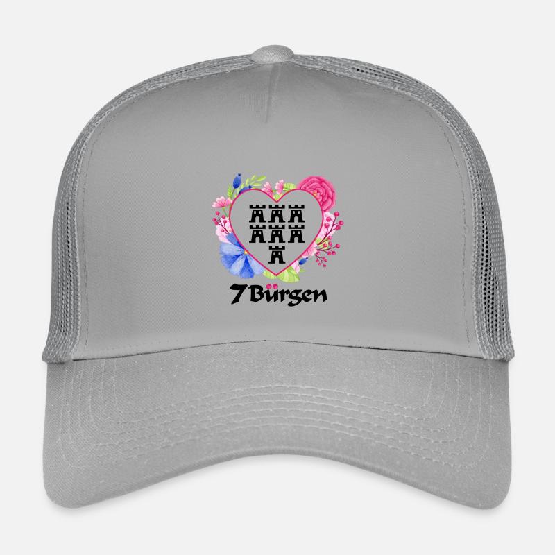 Siebenbürger Wappen mit Blumendesign und Wappen Kinder Trucker-Cap