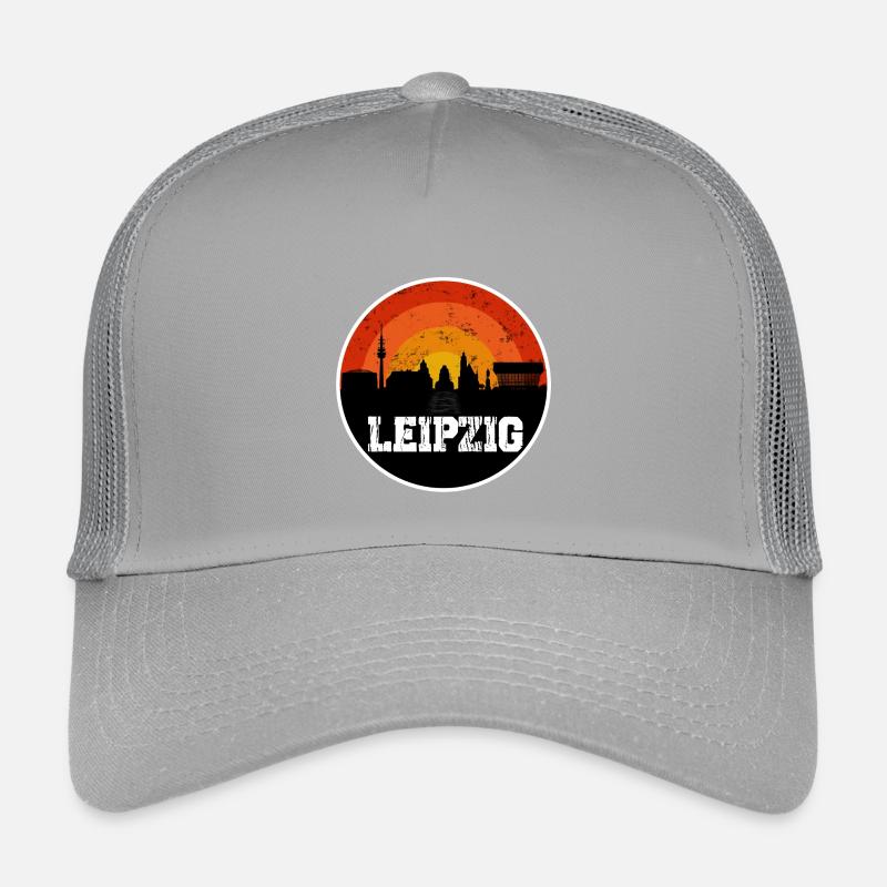 Leipzig Skyline - Kinder Trucker-Cap - Hellgrau