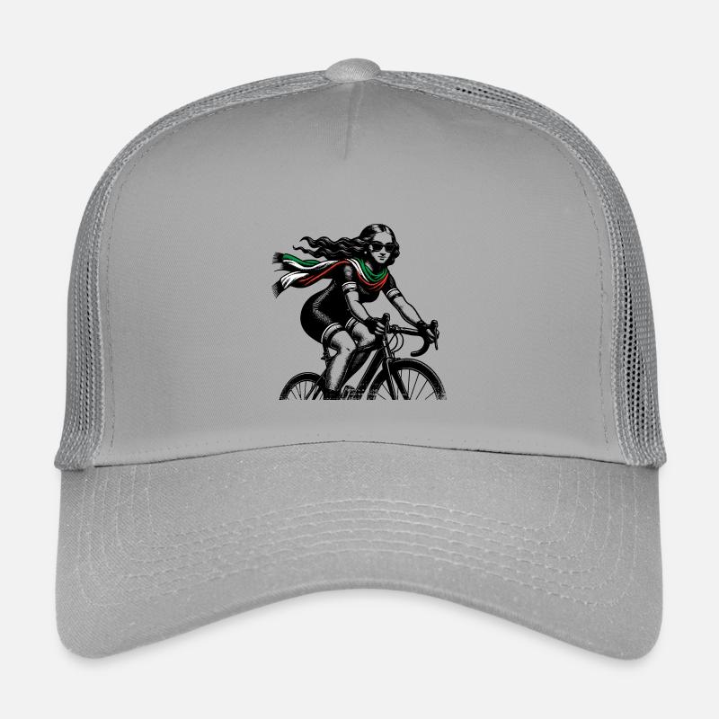 Cycling Mona Lisa Kids’ Trucker Cap