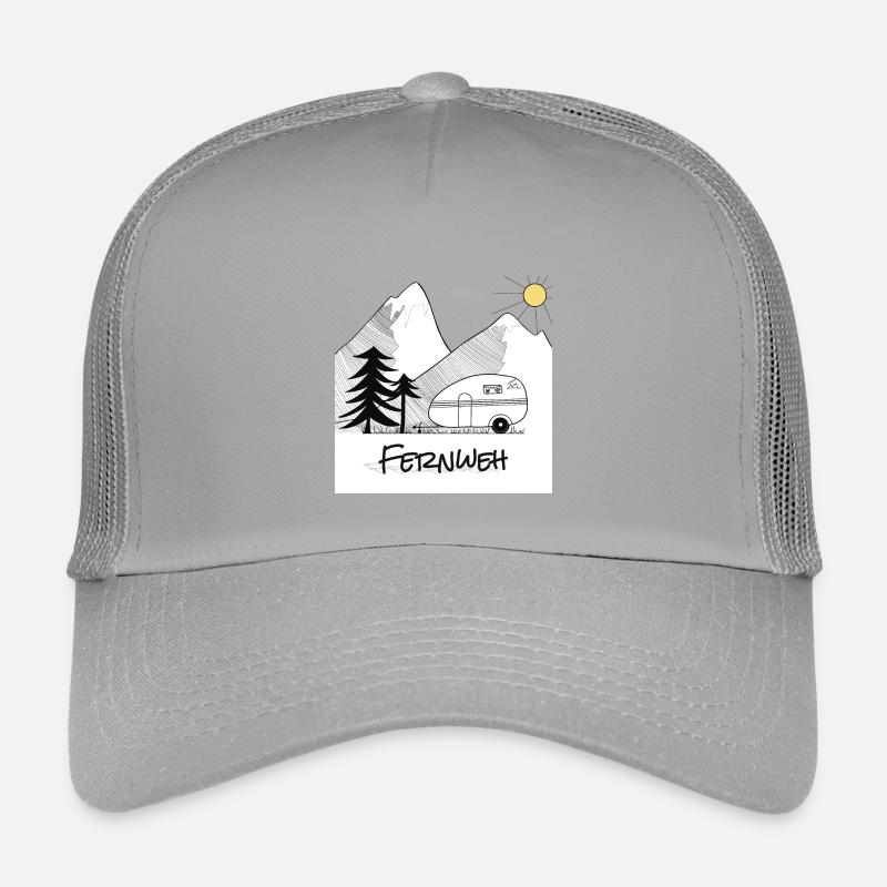 Fernweh - mit dem Wohnwagen in die Berge Kinder Trucker-Cap