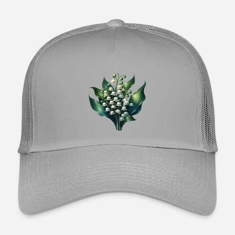 Maiglöckchen - Kinder Trucker-Cap - Hellgrau